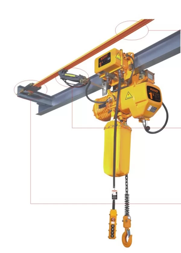 Dual speeds traveling  type 1T high quality light and small chain electric hoist HHBB01-01S 